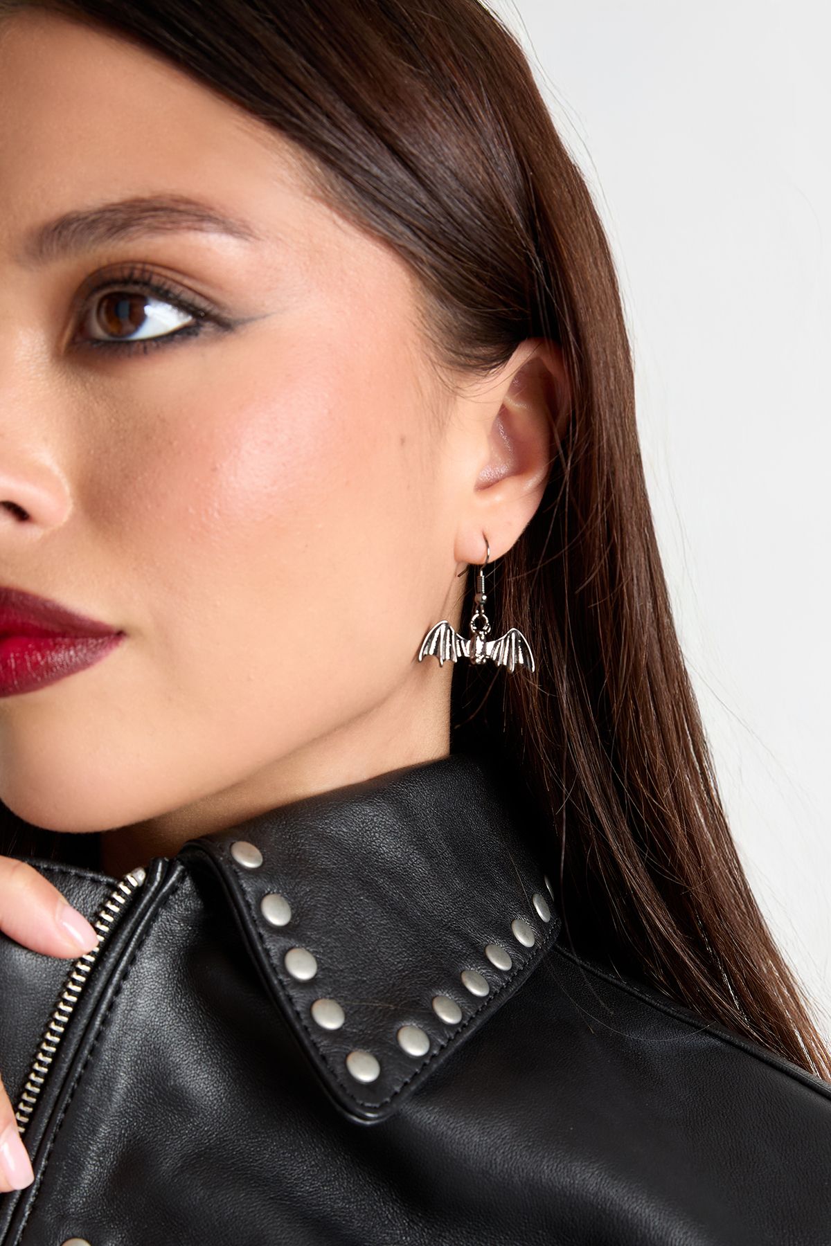 Womens Halloween Bat Detail Earrings - Black - One Size, Black von boohoo