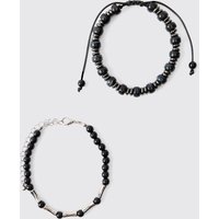 2er-Pack Armbänder von boohooman