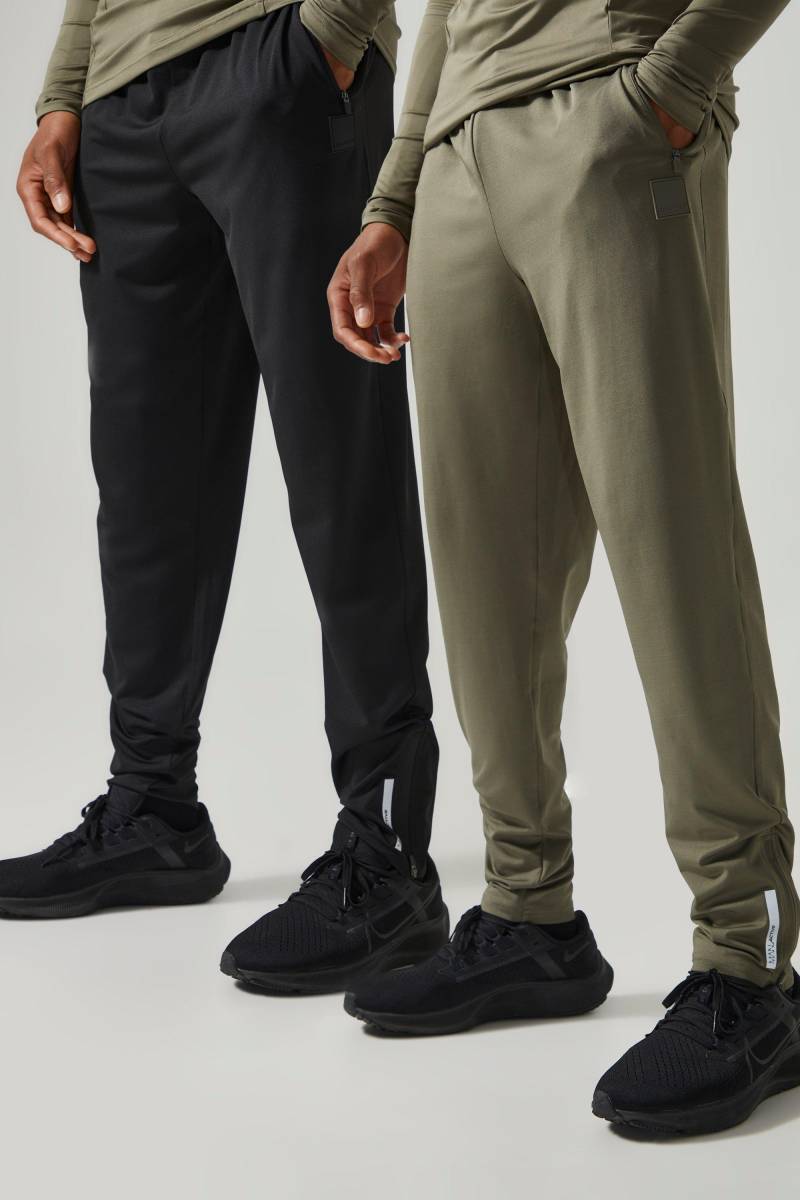 2er-Pack Man Active Gym Performance Jogginghose - Mehrfarbig - S, Mehrfarbig von boohooman