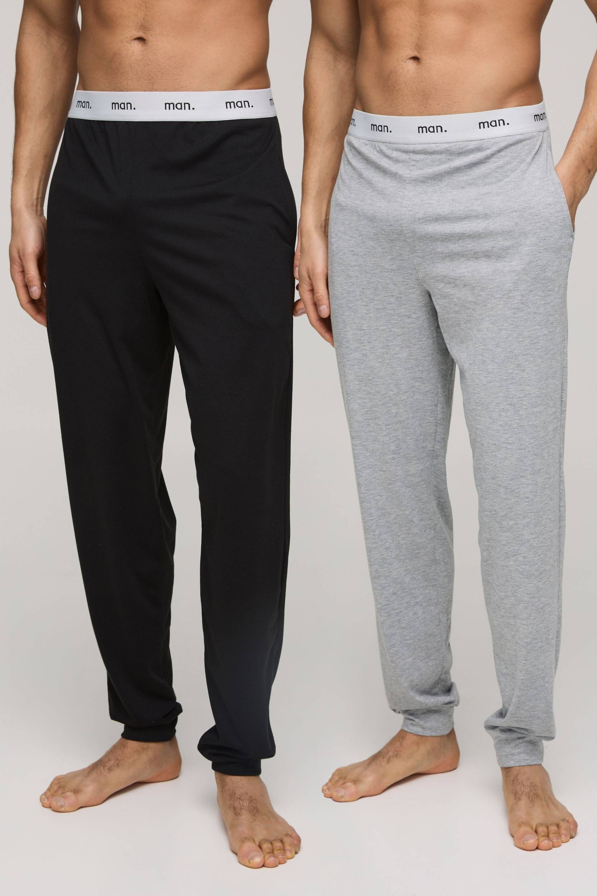 2er-Pack Man Loungewear-Jogginghose von boohooman