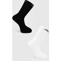 2er-Pack Man Signature Socken - Weiß - One Size, Weiß von boohooman