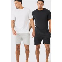 2er-Pack T-Shirts & Shorts - Mehrfarbig - XS, Mehrfarbig 2er-Pack T-Shirts & Shorts - Mehrfarbig - XS, Mehrfarbig von boohooman