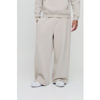 330Gmode Basic Jogginghose mit extrem weitem Bein - Grau - L, Grau von boohooman