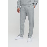 330Grm Jogginghose mit geteiltem Saum - Grau - XL, Grau von boohooman