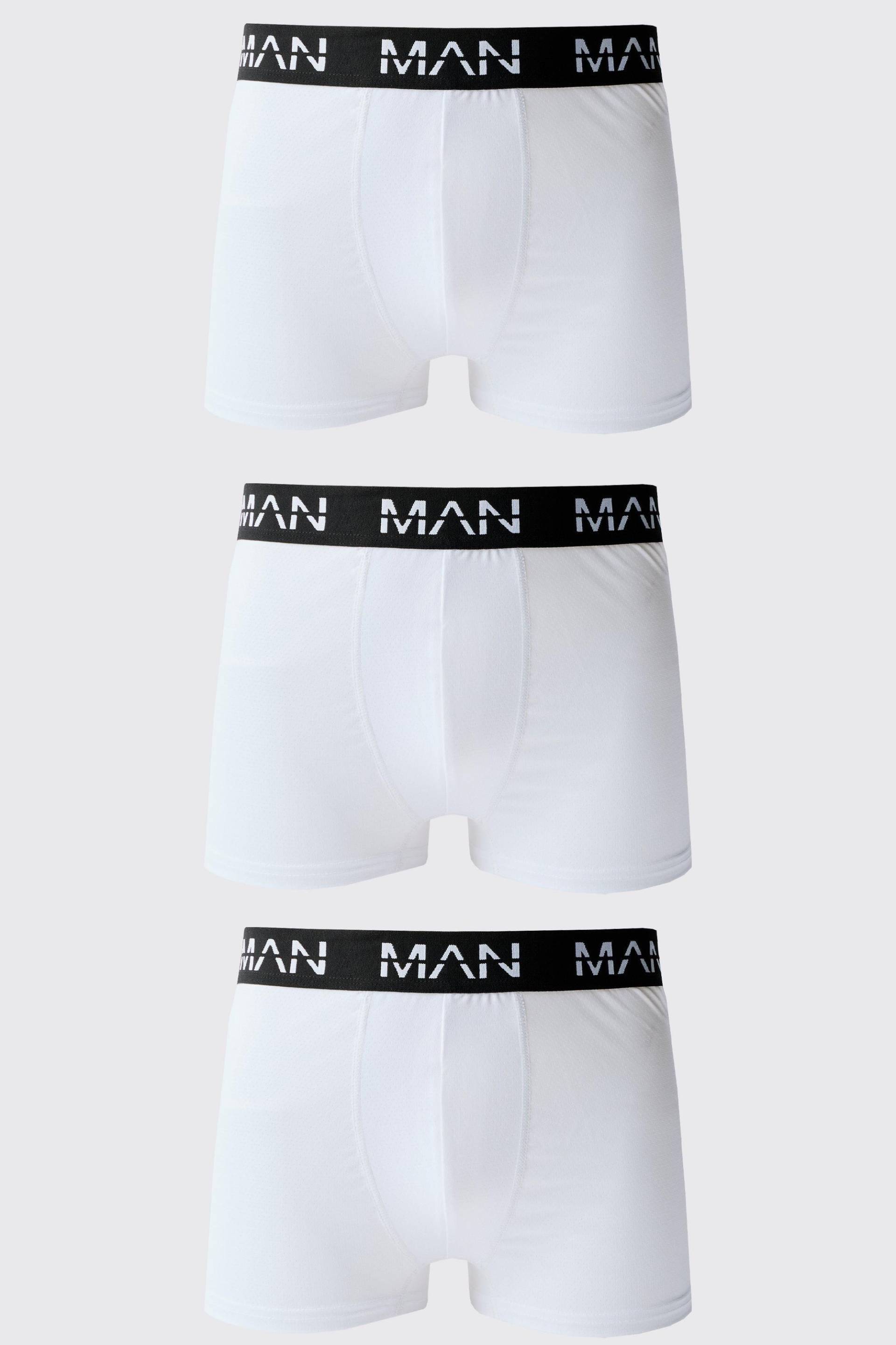 3er-Pack Man Active Performance Boxershorts von boohooman
