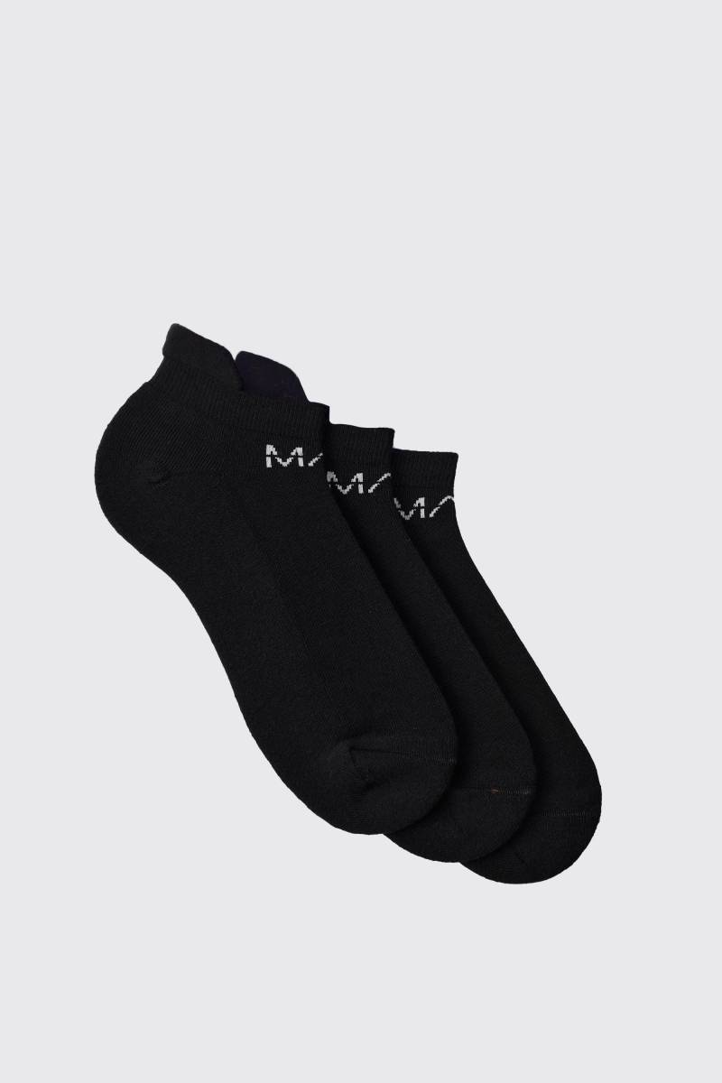 3er-Pack Man Active Trainer-Socken mit Geschenkbox von boohooman
