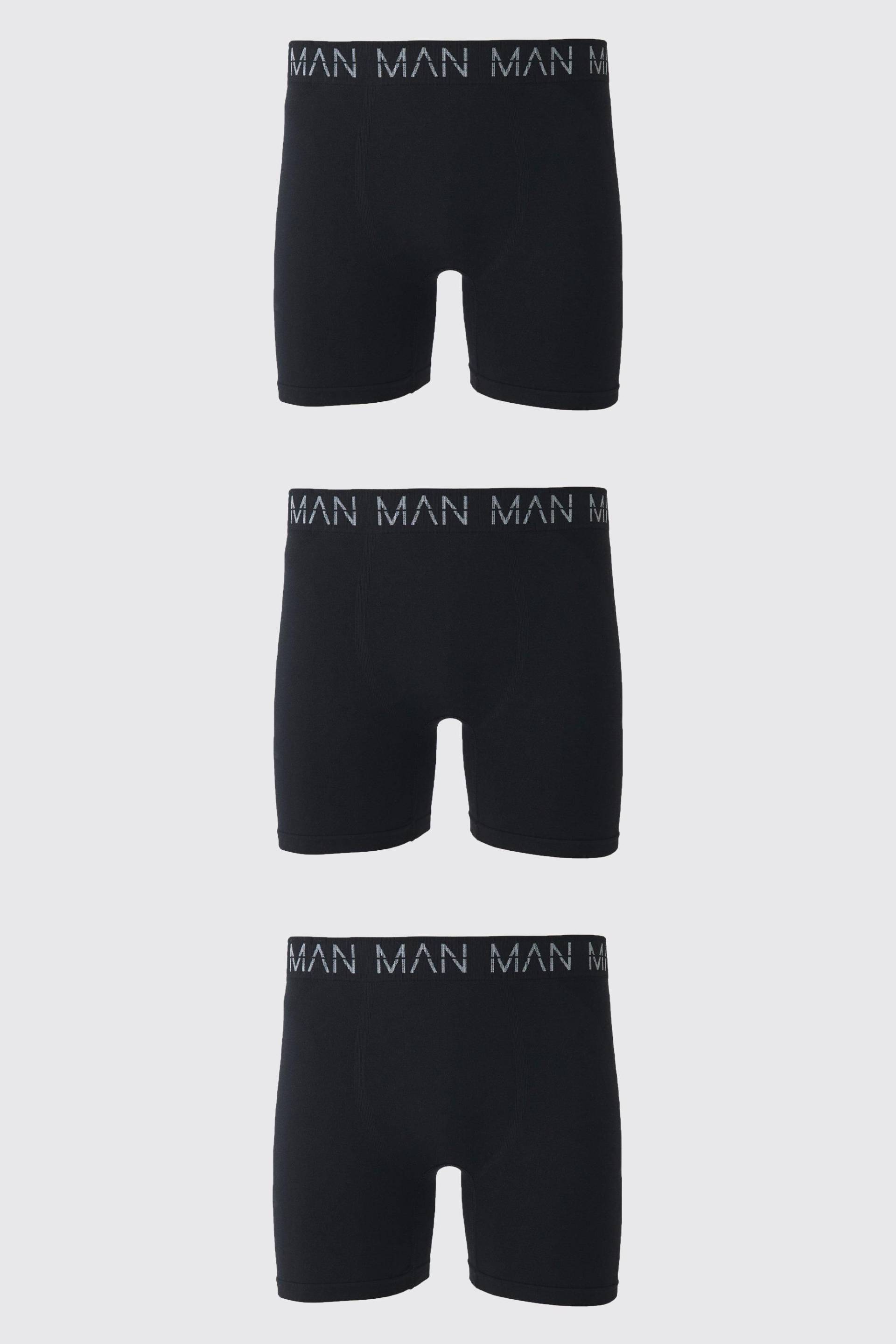 3er-Pack Man Active nahtlose Boxershorts von boohooman