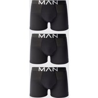 3er-Pack Man Boxershorts - Schwarz - XL, Schwarz 3er-Pack Man Boxershorts - Schwarz - XL, Schwarz von boohooman