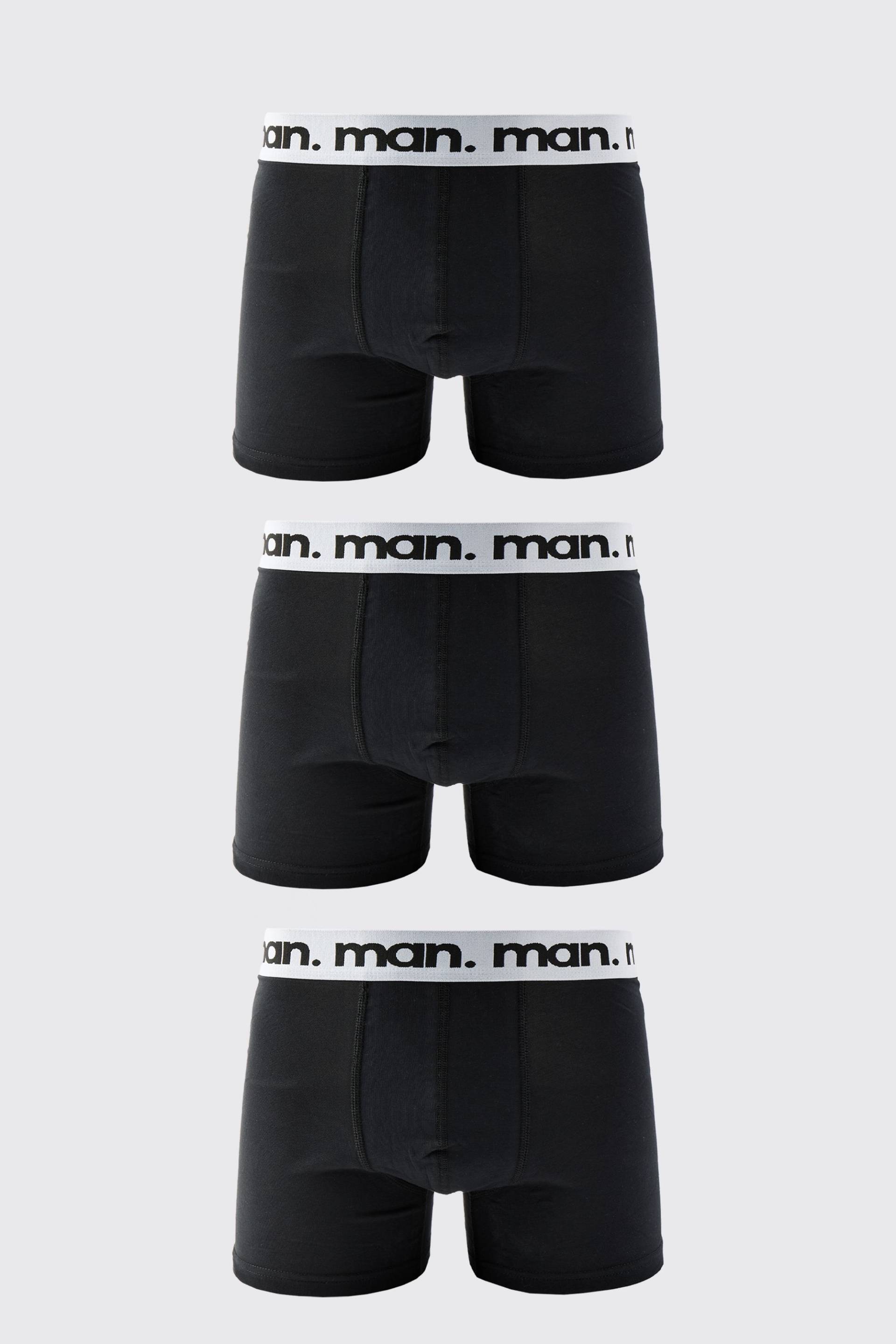 3er-Pack Man Boxershorts von boohooman