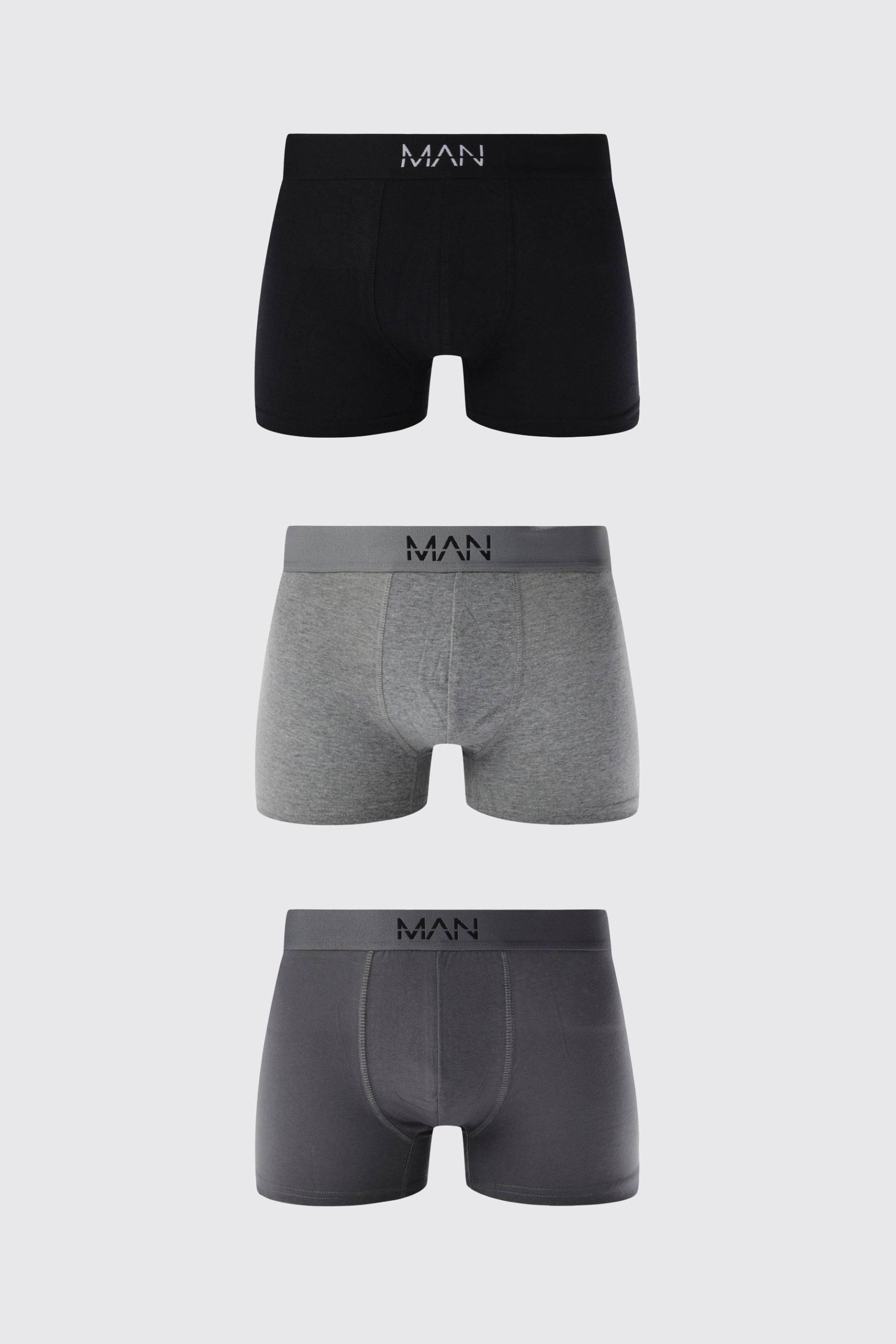 3er-Pack Man Dash Boxershorts von boohooman