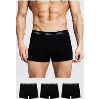 3er-Pack Man Signature Boxershorts von boohooman