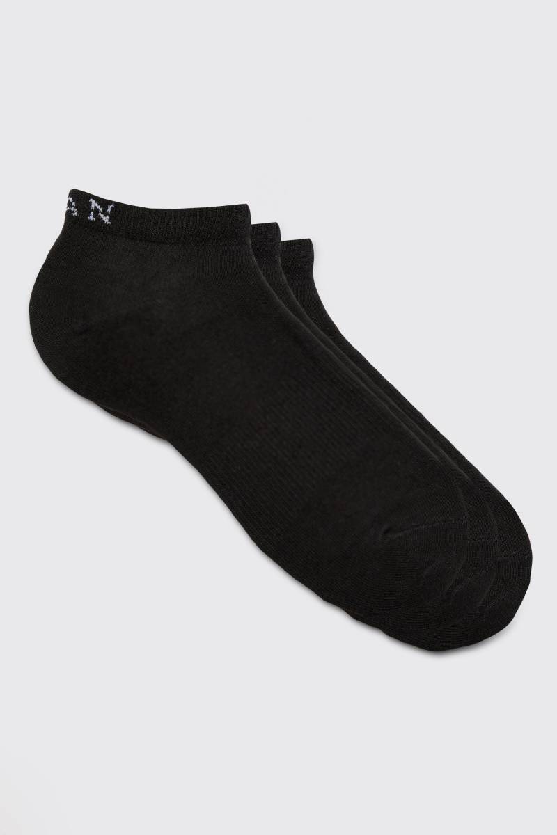 3er-Pack Man Sneaker-Socken von boohooman