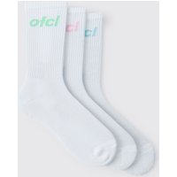 3er-Pack Official Sport-Socken von boohooman