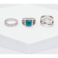 3er-Pack Siegelringe von boohooman