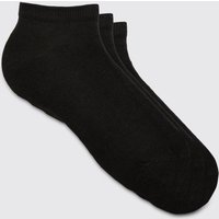 3er-Pack einfache Sneaker-Socken von boohooman