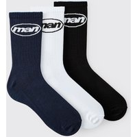 3er-Pack gerippte Man Sportsocken 3er-Pack gerippte Man Sportsocken von boohooman