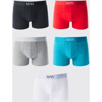 5er-Pack Man Boxershorts - Mehrfarbig - XL, Mehrfarbig von boohooman