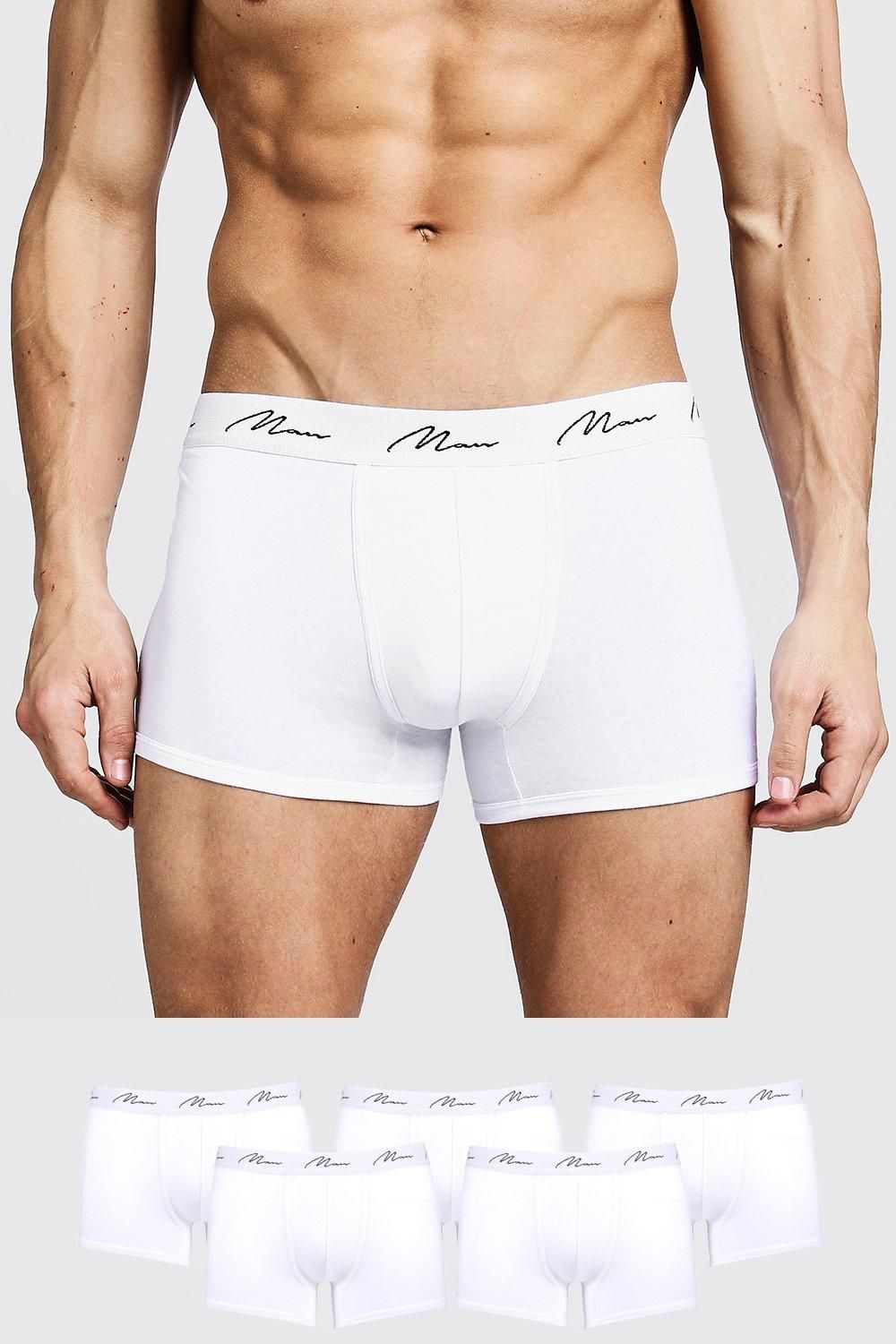 5er-Pack Man Signature Boxershorts von boohooman
