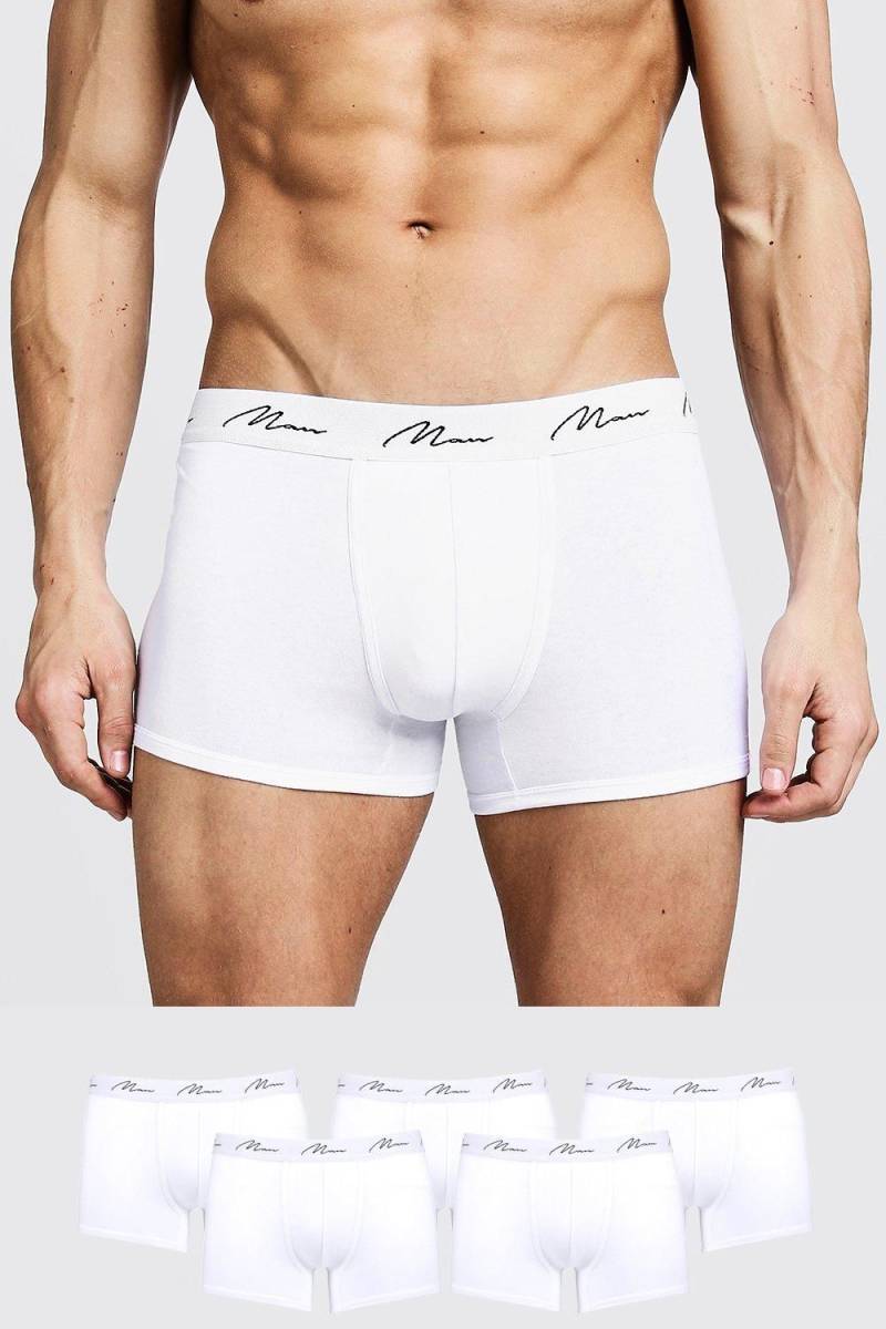 5er-Pack Man Signature Boxershorts von boohooman