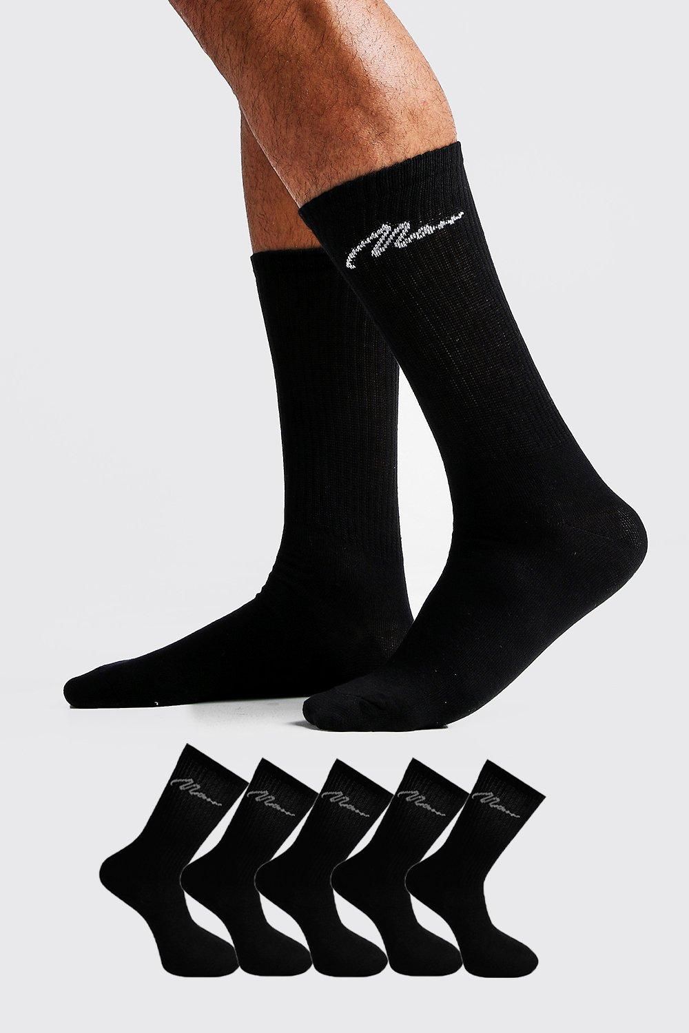 5er-Pack Man Signature Sportsocken 5er-Pack Man Signature Sportsocken von boohooman