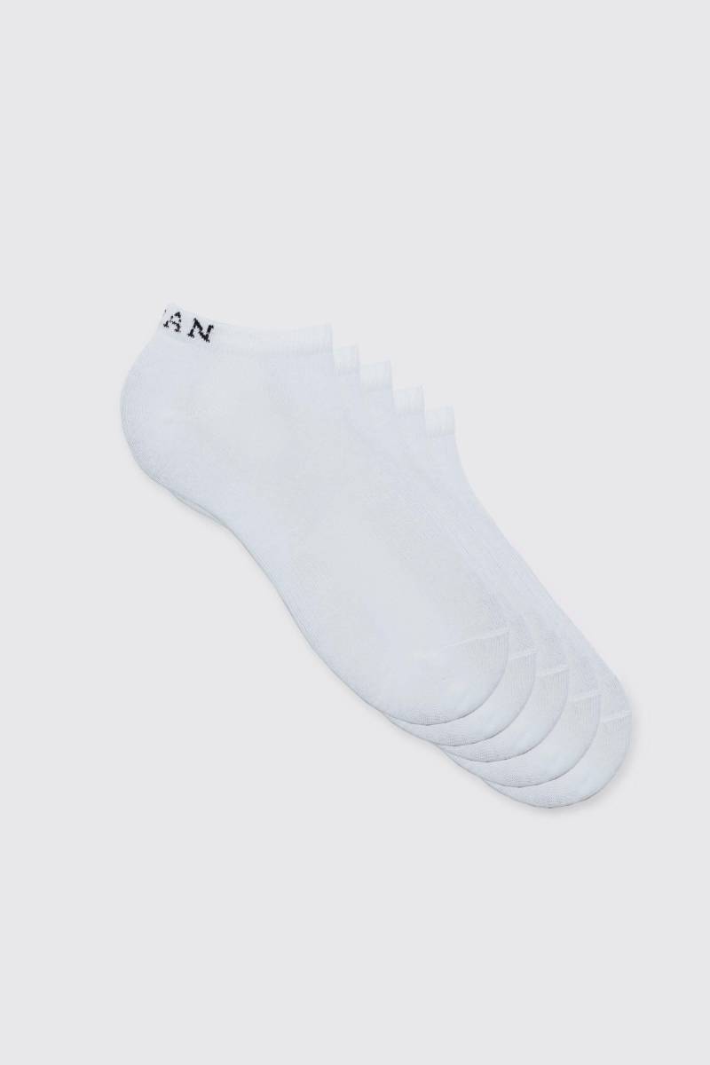 5er-Pack Man Sneaker-Socken von boohooman