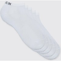 5er-Pack Man Sneaker-Socken von boohooman