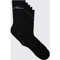 5er-Pack Sportsocken mit Man-Schriftzug 5er-Pack Sportsocken mit Man-Schriftzug von boohooman