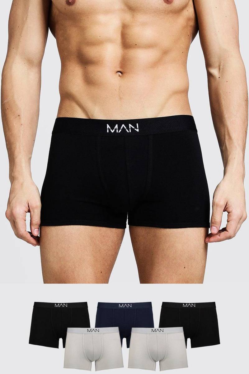 5er-Pack bunte Man-Boxershorts - Mehrfarbig - S, Mehrfarbig von boohooman