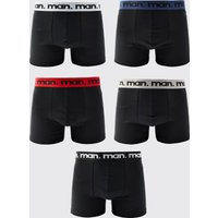 5er-Pack bunte Man Boxershorts - Mehrfarbig - XL, Mehrfarbig von boohooman