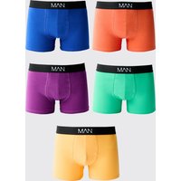 5er-Pack bunte Man Boxershorts von boohooman