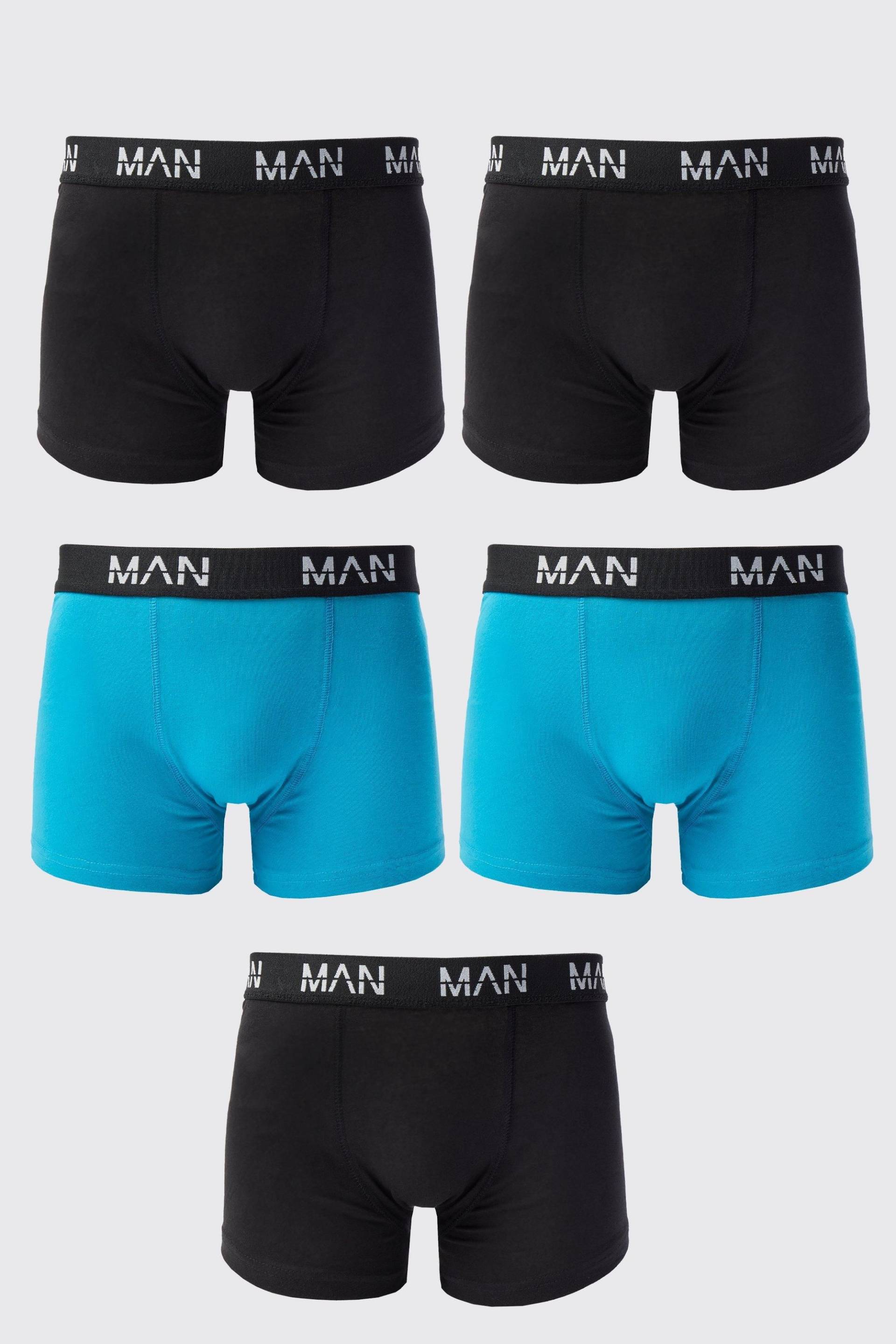 5er-Pack gemischte Man-Dash Boxershorts - Mehrfarbig - XS, Mehrfarbig 5er-Pack gemischte Man-Dash Boxershorts - Mehrfarbig - XS, Mehrfarbig von boohooman