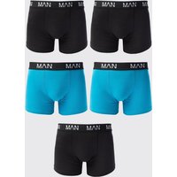 5er-Pack gemischte Man-Dash Boxershorts von boohooman