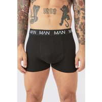 5er-Pack mittellange Man-Dash Repeat Boxershorts von boohooman