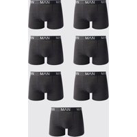 7er-Pack Man Boxershorts - Schwarz - L, Schwarz von boohooman