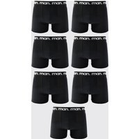 7er-Pack Man Boxershorts - Schwarz - M, Schwarz von boohooman