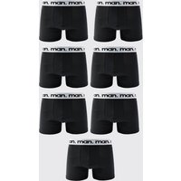 7er-Pack Man Boxershorts - Schwarz - XS, Schwarz 7er-Pack Man Boxershorts - Schwarz - XS, Schwarz von boohooman