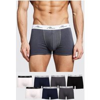 7er-Pack bunte Man Signature Boxershorts - Mehrfarbig - L, Mehrfarbig von boohooman
