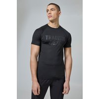 Man Active Training Dept Muscle-Fit T-Shirt - Schwarz - L, Schwarz von boohooman