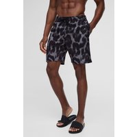 Badehose mit Leopardenprint von boohooman