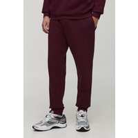 Basic Jogginghose mit BM Signature Jogginghose - Burgund - L, Burgund von boohooman