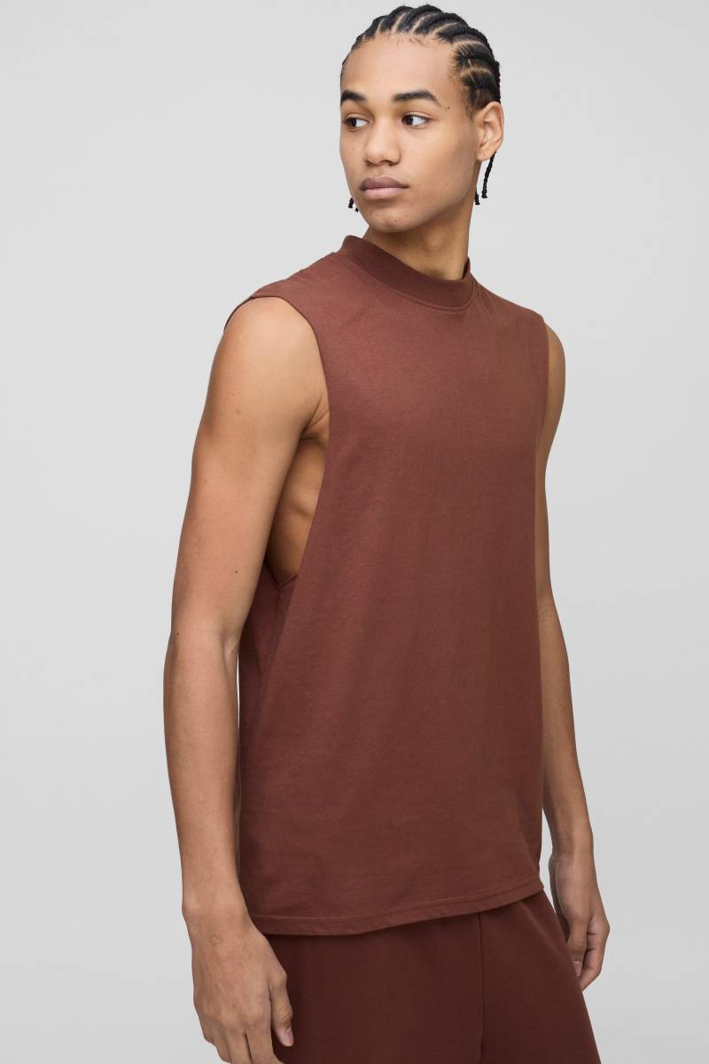 vesttop mit weiten Ärmeln - Braun - XS, Braun vesttop mit weiten Ärmeln - Braun - XS, Braun von boohooman