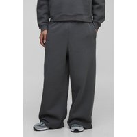 Basic Jogginghose mit weitem Bein - Grau - XS, Grau Basic Jogginghose mit weitem Bein - Grau - XS, Grau von boohooman