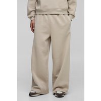 Basic Jogginghose mit weitem Bein - Grau - XS, Grau von boohooman