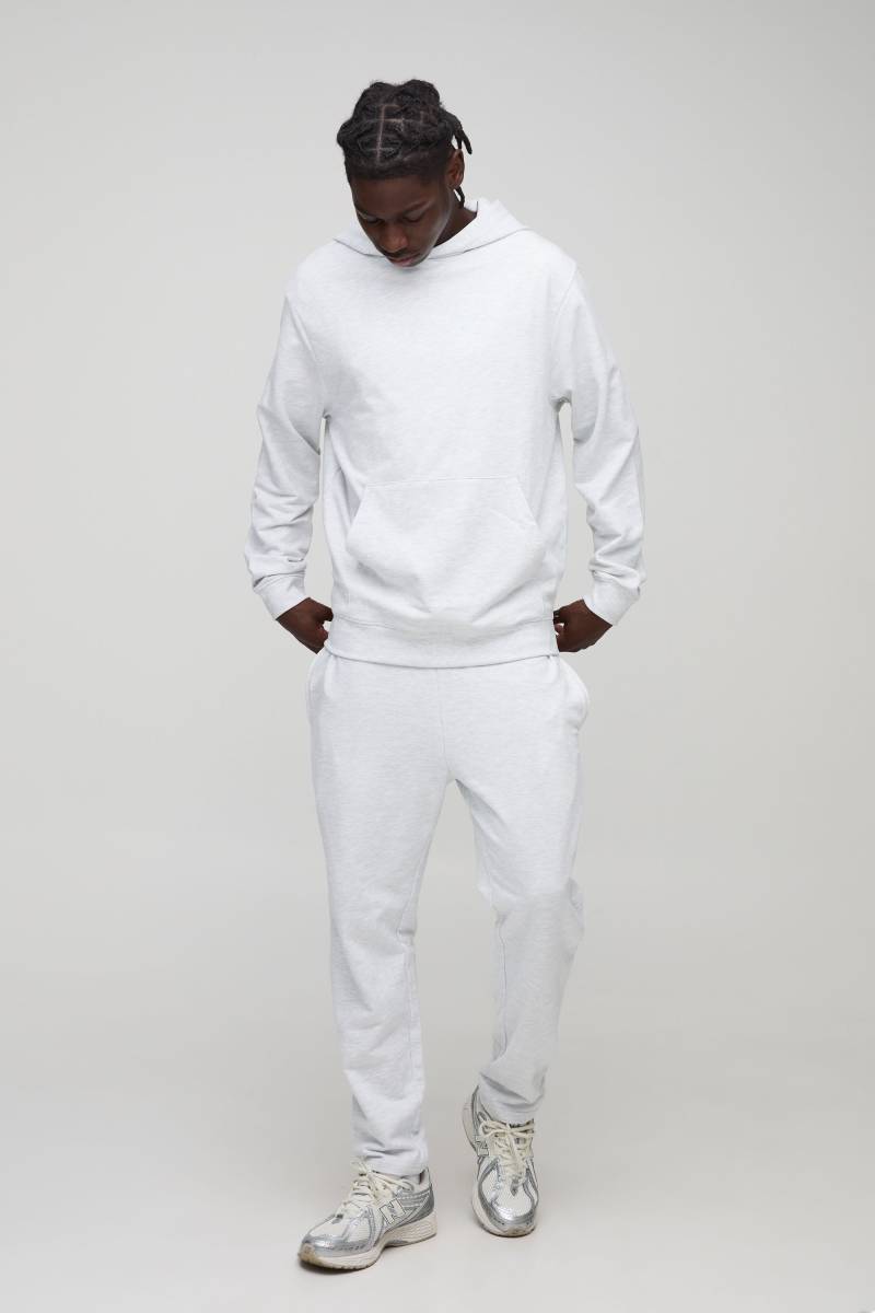 Basic Hoodie & lockere Jogginghose - Grau - XL, Grau Basic Hoodie & lockere Jogginghose - Grau - XL, Grau von boohooman