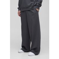 Basic Jogginghose mit extrem weitem Bein - Grau - S, Grau von boohooman
