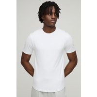 Basic Muscle-Fit T-Shirt - Weiß - XS, Weiß Basic Muscle-Fit T-Shirt - Weiß - XS, Weiß von boohooman