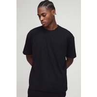 Basic Oversize Rundhals T-Shirt - Schwarz - XS, Schwarz Basic Oversize Rundhals T-Shirt - Schwarz - XS, Schwarz von boohooman