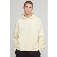 Kastiger Oversize Basic Hoodie - Gelb - L, Gelb von boohooman