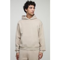 Kastiger Oversize Basic Hoodie - Grau - M, Grau von boohooman