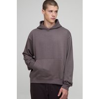 Kastiger Oversize Basic Hoodie - Lila - XS, Lila Kastiger Oversize Basic Hoodie - Lila - XS, Lila von boohooman